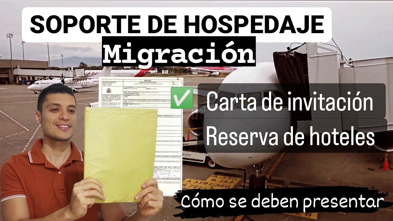 SOPORTE de HOSPEDAJE al pasar MIGRACIÓN ✈️ CARTA DE INVITACIÓN o RESERVA DE HOTEL