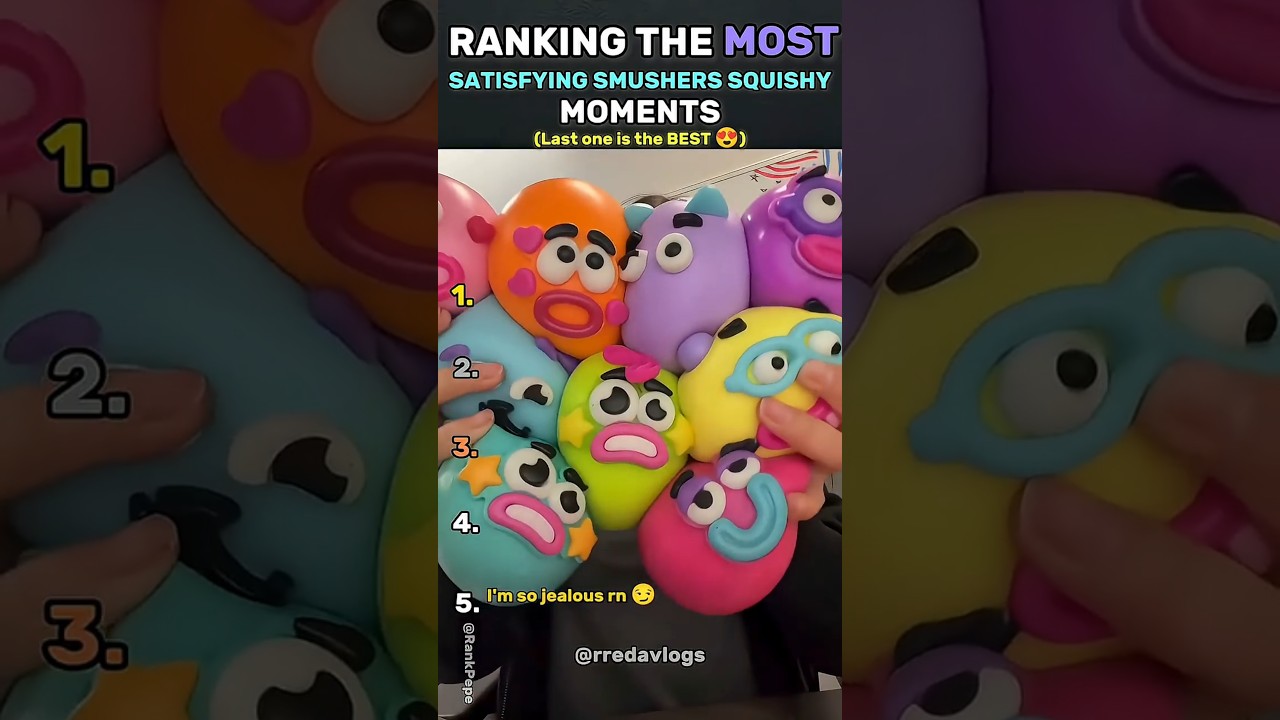 Ranking The Most Satisfying Smushers Squishy Moments #sheinhaul #squishy #needoh #asmr #ranking