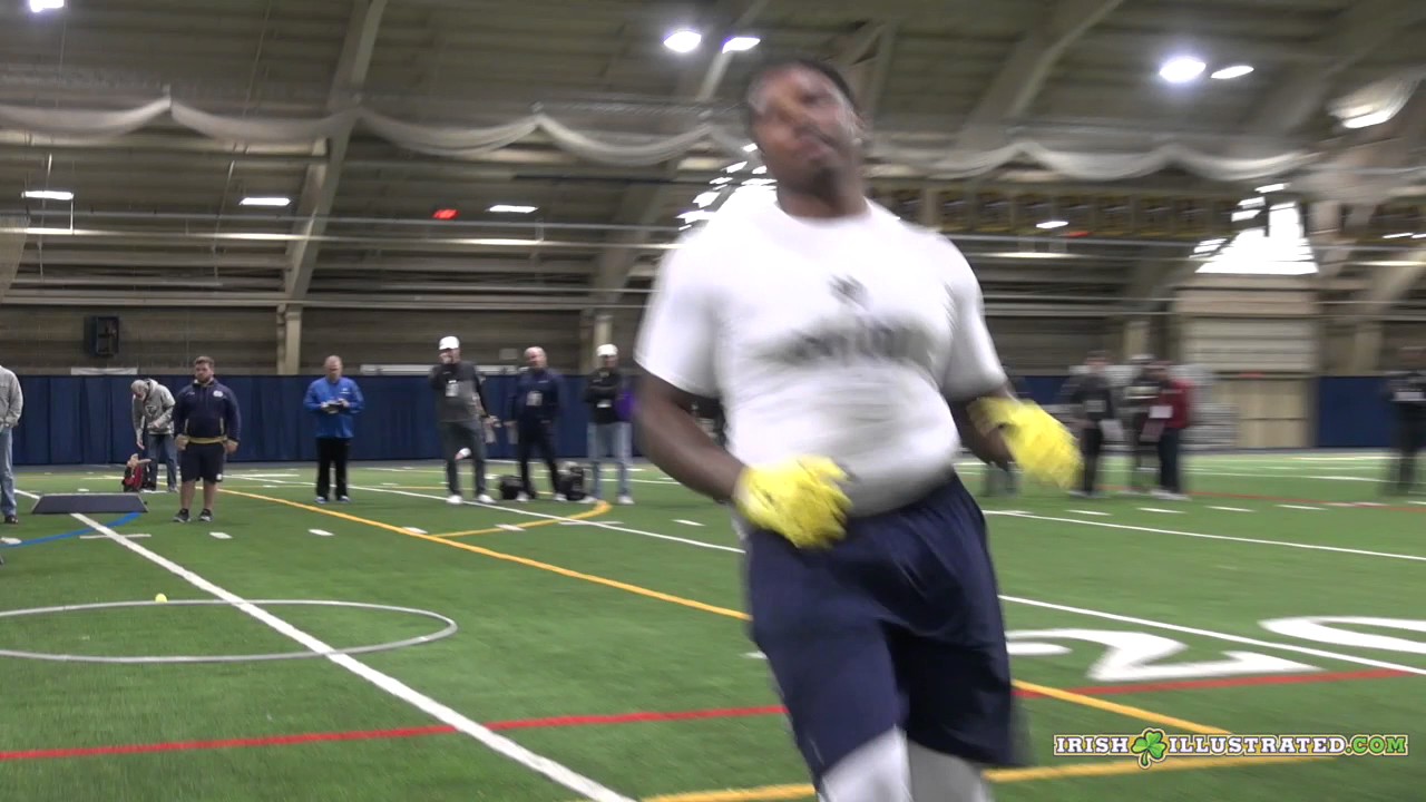 Jarron Jones Pro Day Workout