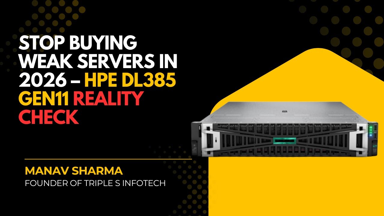 HPE DL385 Gen11 Explained | AI, VMs, Databases… One Server to Run Them All | Triple S Infotech
