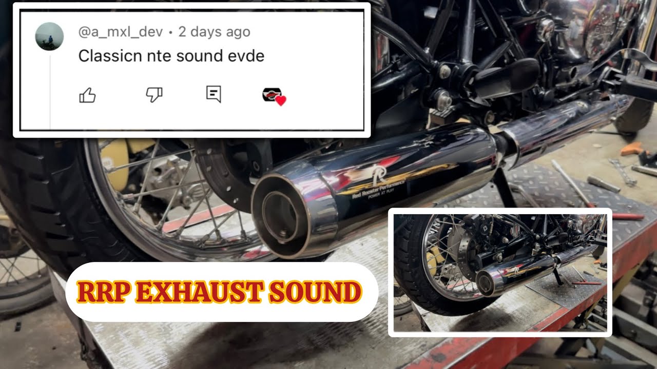 RRP EXHAUST SOUND IN CLASSIC REBORN #riders #royalenfieldriders #rebornclassic