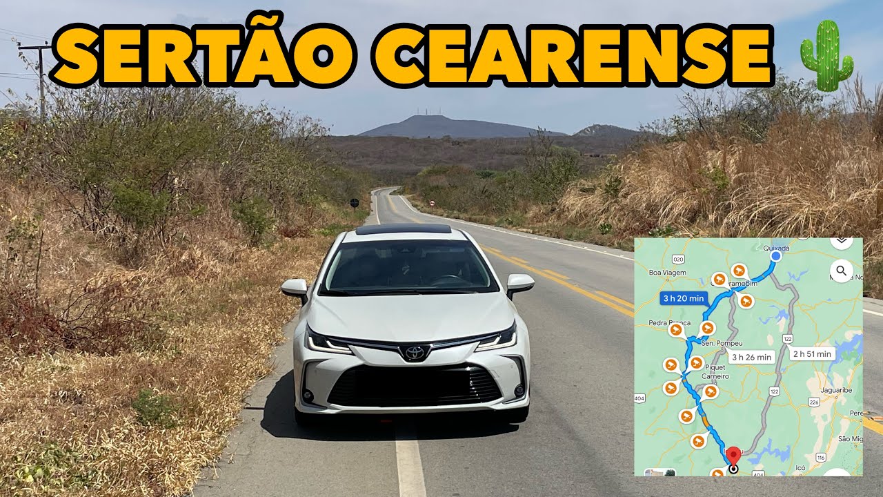VIAGEM DE COROLLA PELO SERTÃO DO CEARÁ! VLOG COMPLETO