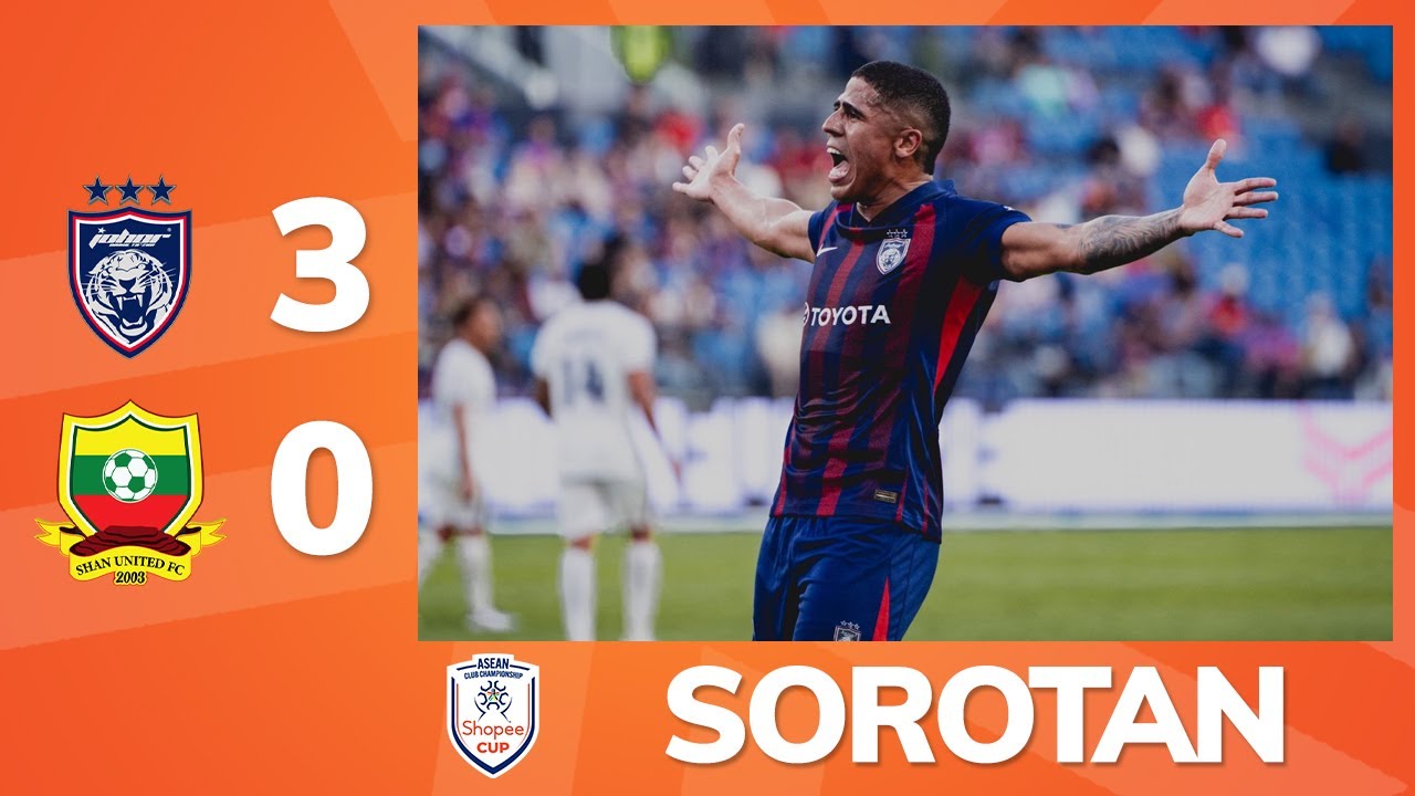 Sorotan: Johor Darul Ta'zim 3 - 0 Shan United | Shopee Cup