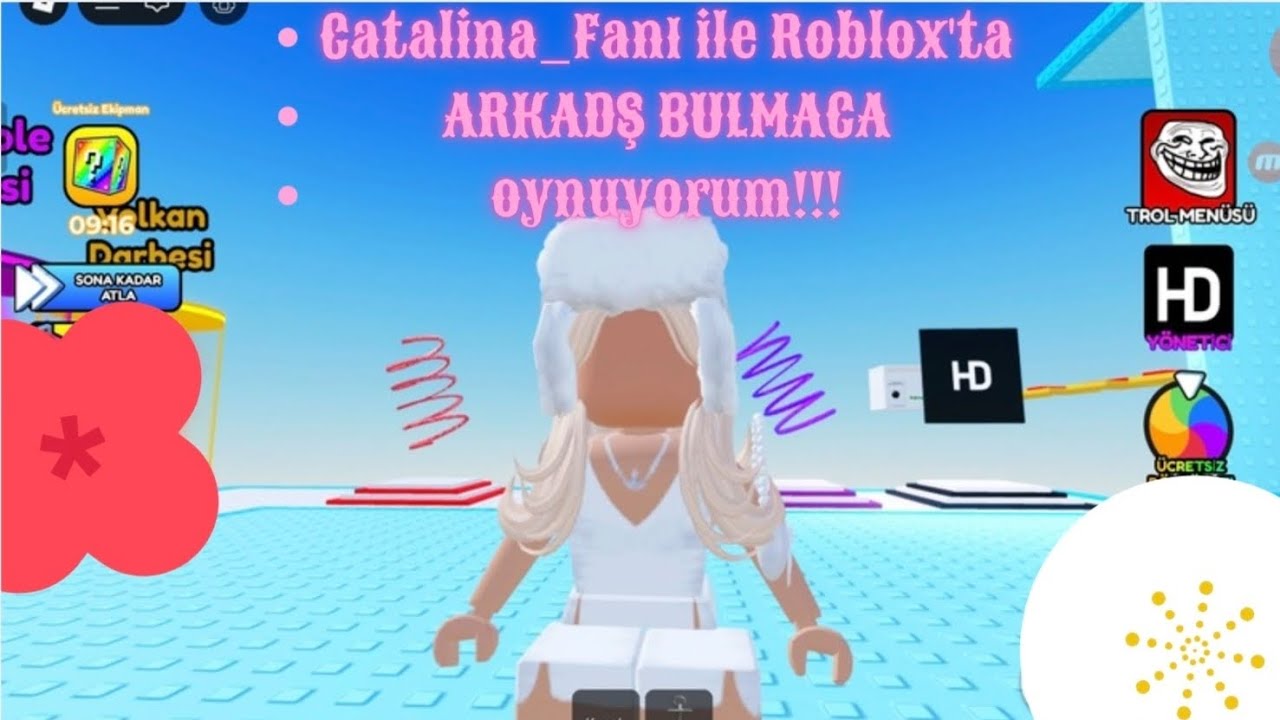 ROBLOX'TA CATALİNA FAN İLE OYNADIM!!!!!!