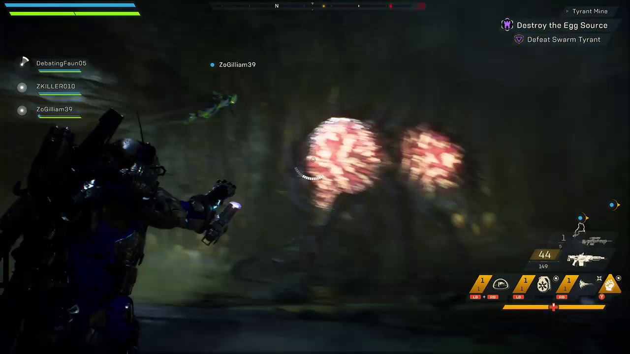 Anthem - Giant Spider Boss Fight