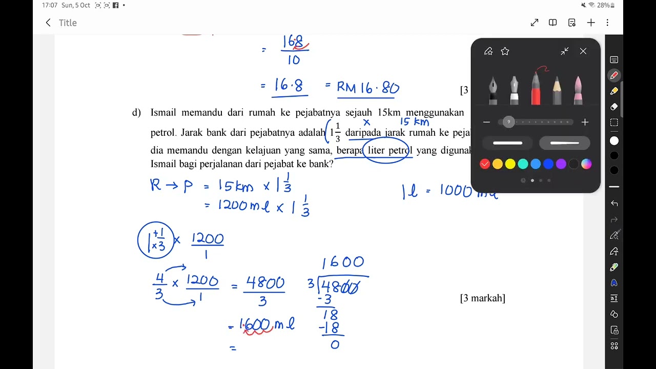 PECUTAN AKHIR UASA MATEMATIK TAHUN 6 / 2025 / BAHAGIAN B