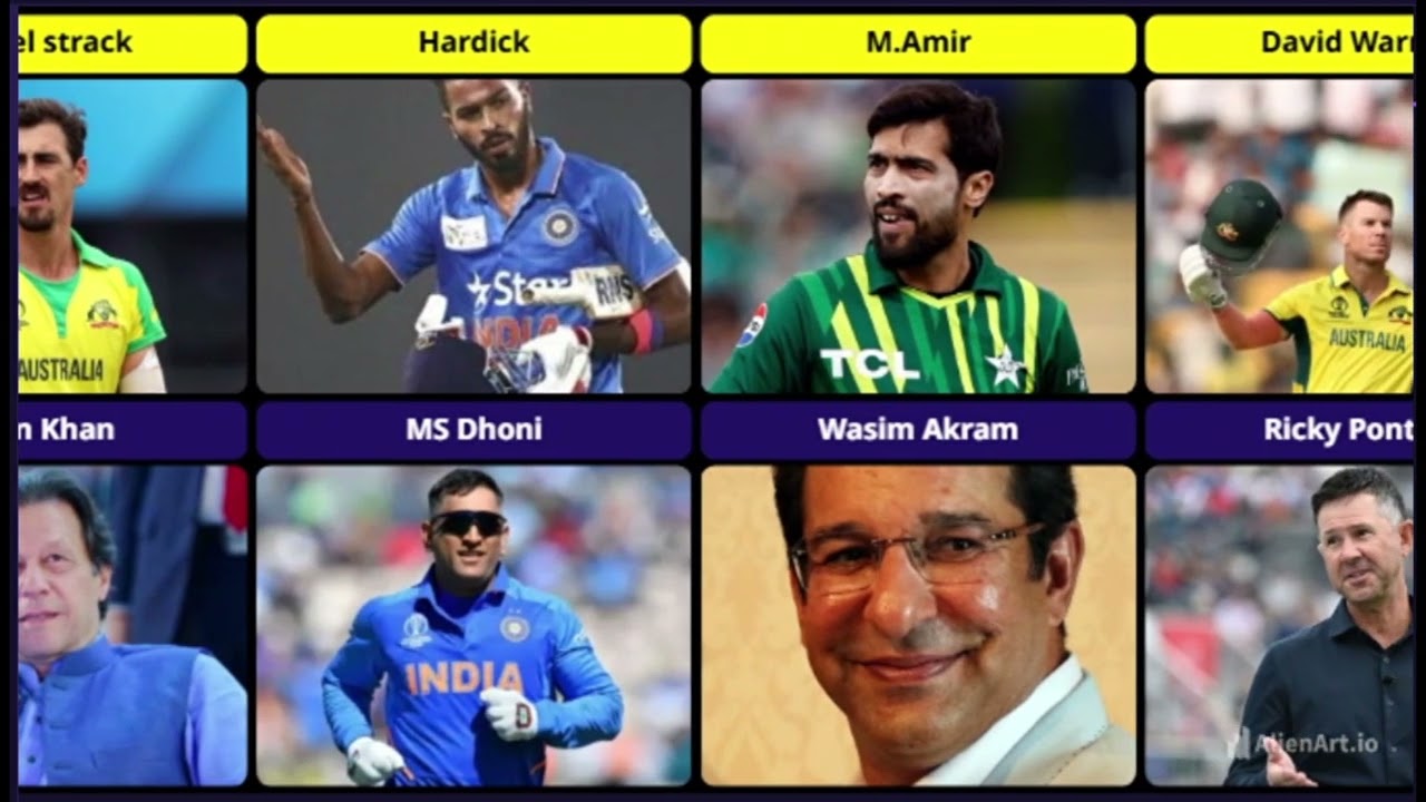 Famous cricketer idol name