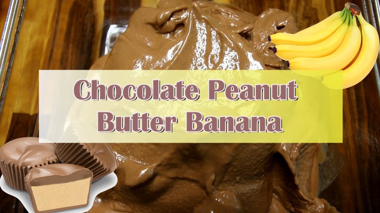 Chocolate Peanut Butter Banana Ice Cream AKA Nice Cream (Dairy Free) Weight Watcher Friendly!
