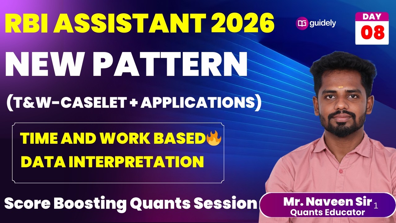 🔥Quants for SBI & IBPS CLERK MAINS 2025 - Day -8 | EXACT LEVEL | Mr. Naveen #sbiclerk #ibpsclerk