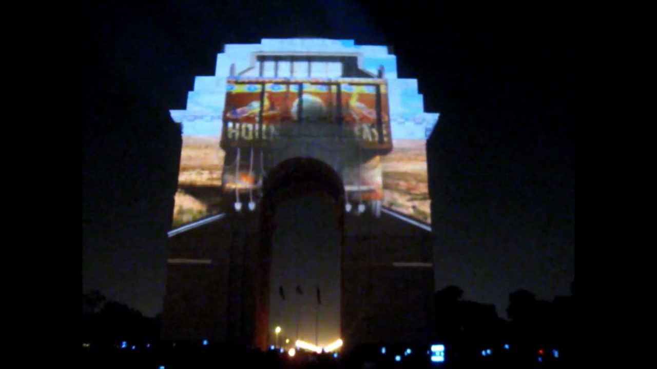 3D Sound and Light Show on INDIA GATE
