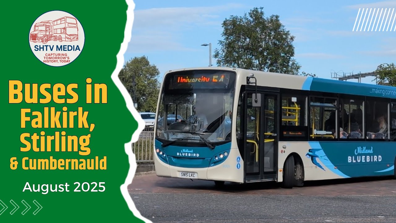 Buses Across Falkirk, Stirling and Cumbernauld | August 2025