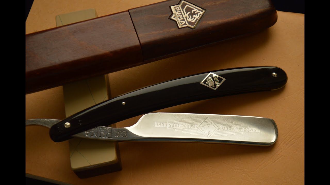 SOLD straight razor presentation Lauterjung and Sohn Puma 69