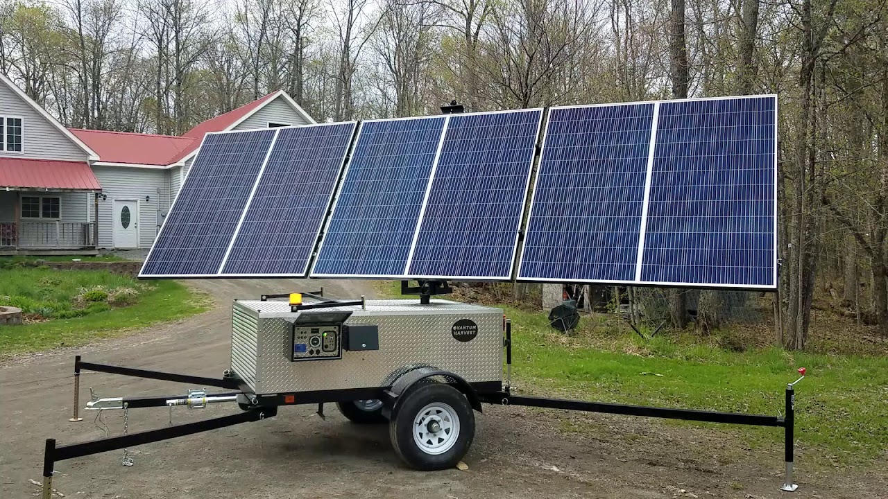 Quantum Harvest Model ST 6000-80 TSW Sun-tracking portable power system
