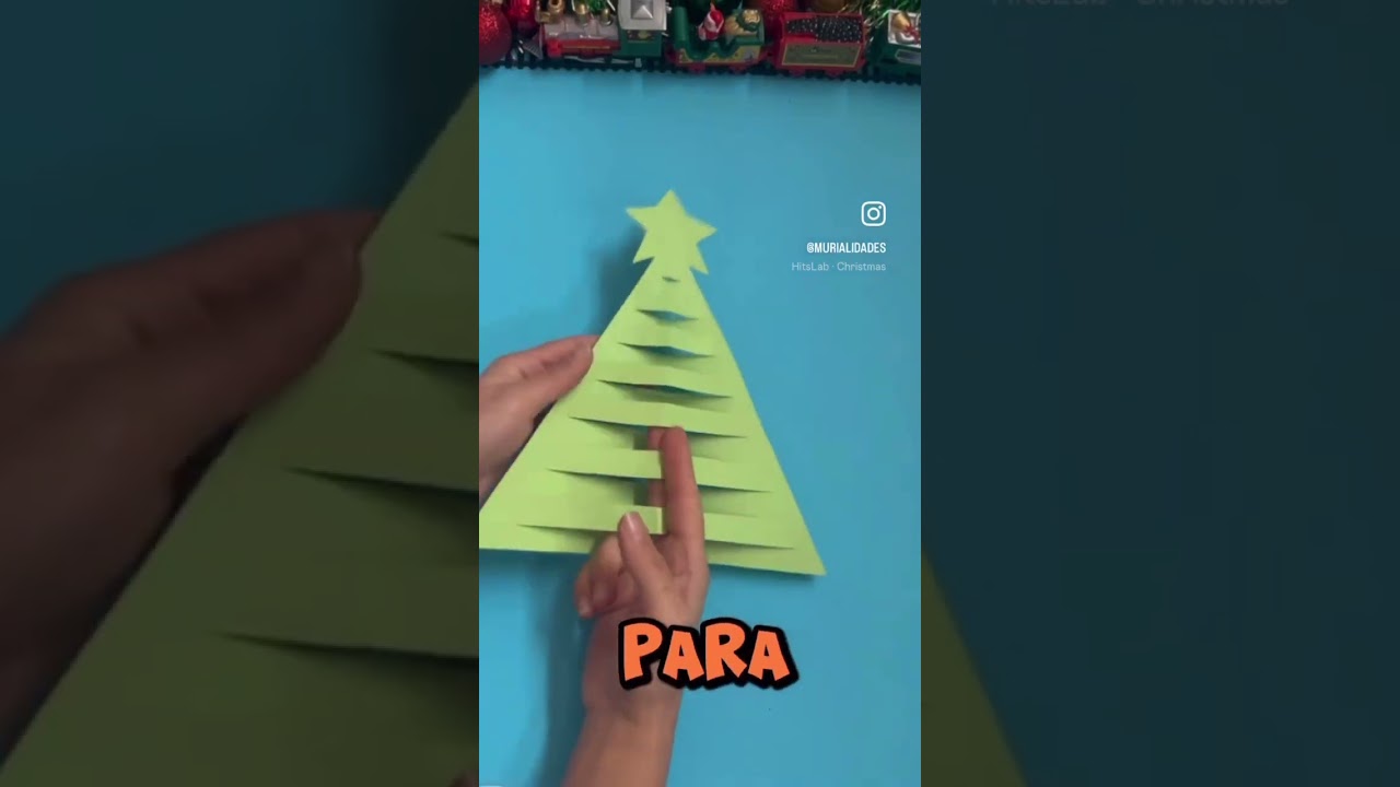 #Crea tu #Arbolito de #Navidad 🎄 usando solo Una #Cartulina #manualidadesnavidad #muyfacil #diy