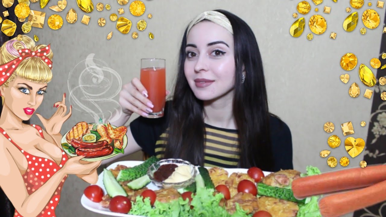 КОТЛЕТЫ ИЗ СОСИСОК / MUKBANG / не ASMR  Ayka Emilly