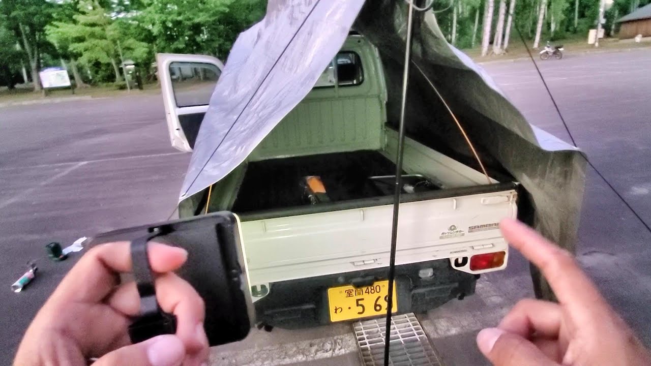 【#2】軽トラの荷台で車上生活しながら北海道最北端を目指す超贅沢な車中泊旅
