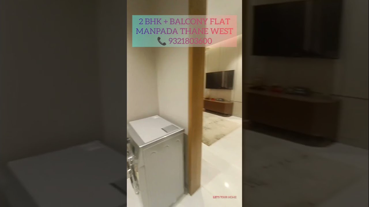 Property in Thane West | 2 BHK | BALCONY FLAT | 600+ Sqft Carpet | Manpada Location | Township Proj.
