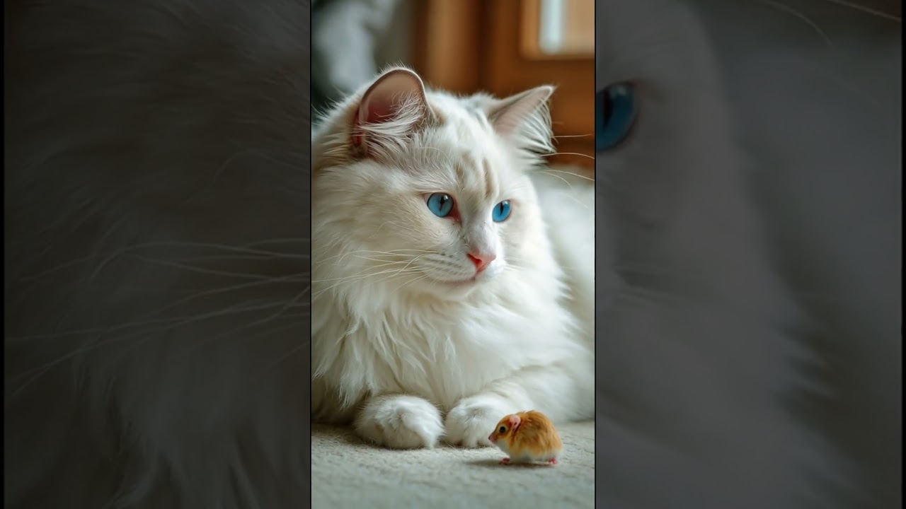 calming down with cats 