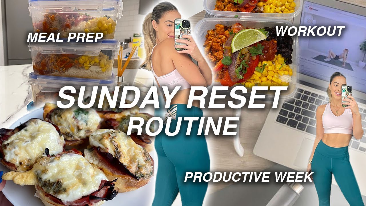PRODUCTIVE SUNDAY ROUTINE | meal prep