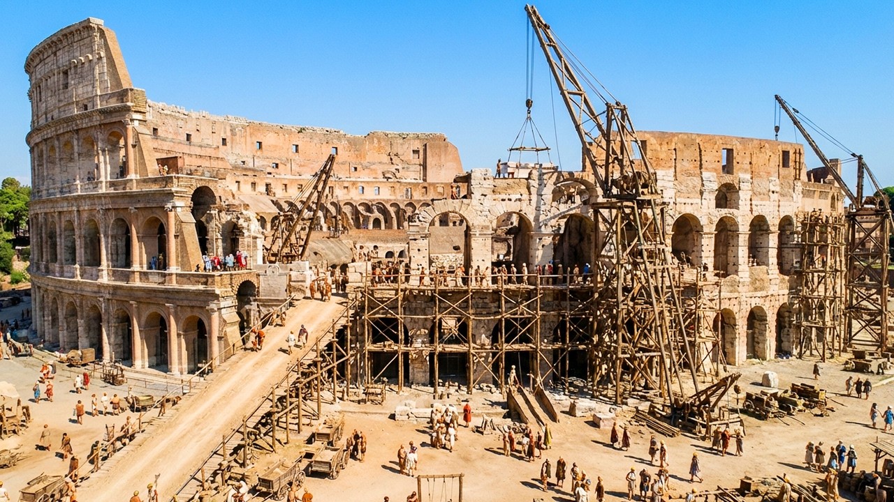 Cómo Los Romanos Construyeron Realmente El Coliseo Romano Sin Tecnología Moderna