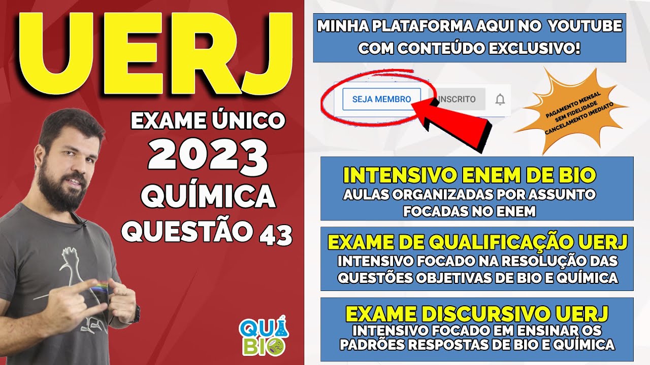 UERJ 2023 - Questão 43 - A reação química entre metano e cloro molecular produz ácido clorídrico e