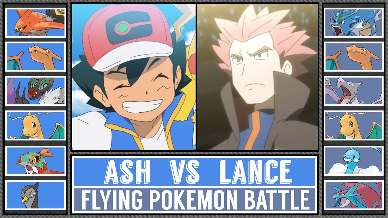 FLYING POKÉMON BATTLE | ASH vs LANCE