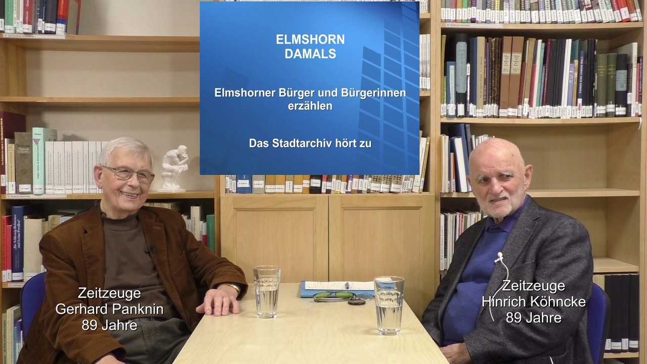 Elmshorn damals: Zeitzeugen Gerhard Panknin und Hinrich Köhncke