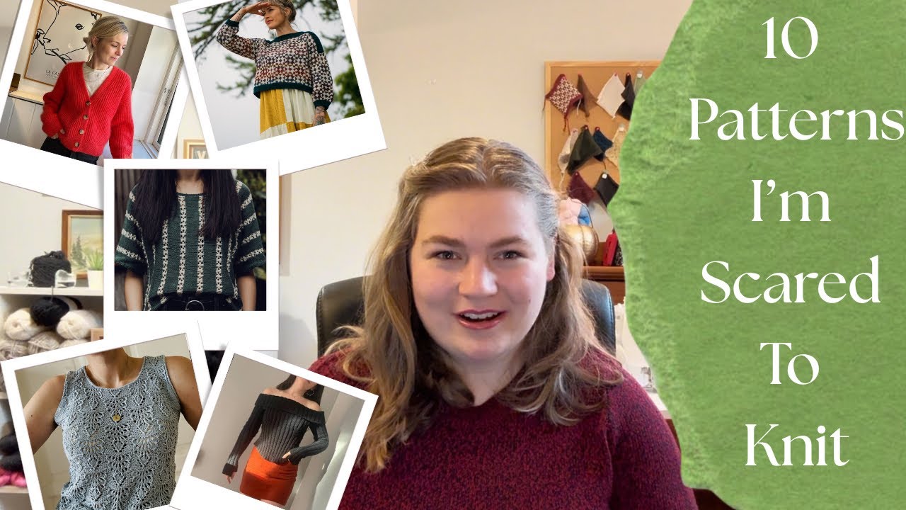 10 Patterns I’m Scared to Knit! The Agnete Cardigan, Marigold Tee, Framed Sweater & More!