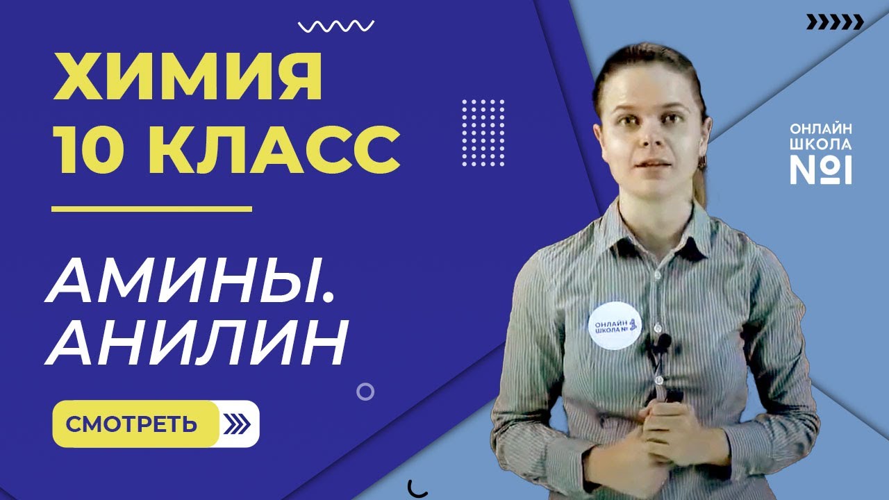 Амины. Анилин. Урок 27.  Химия 10 класс