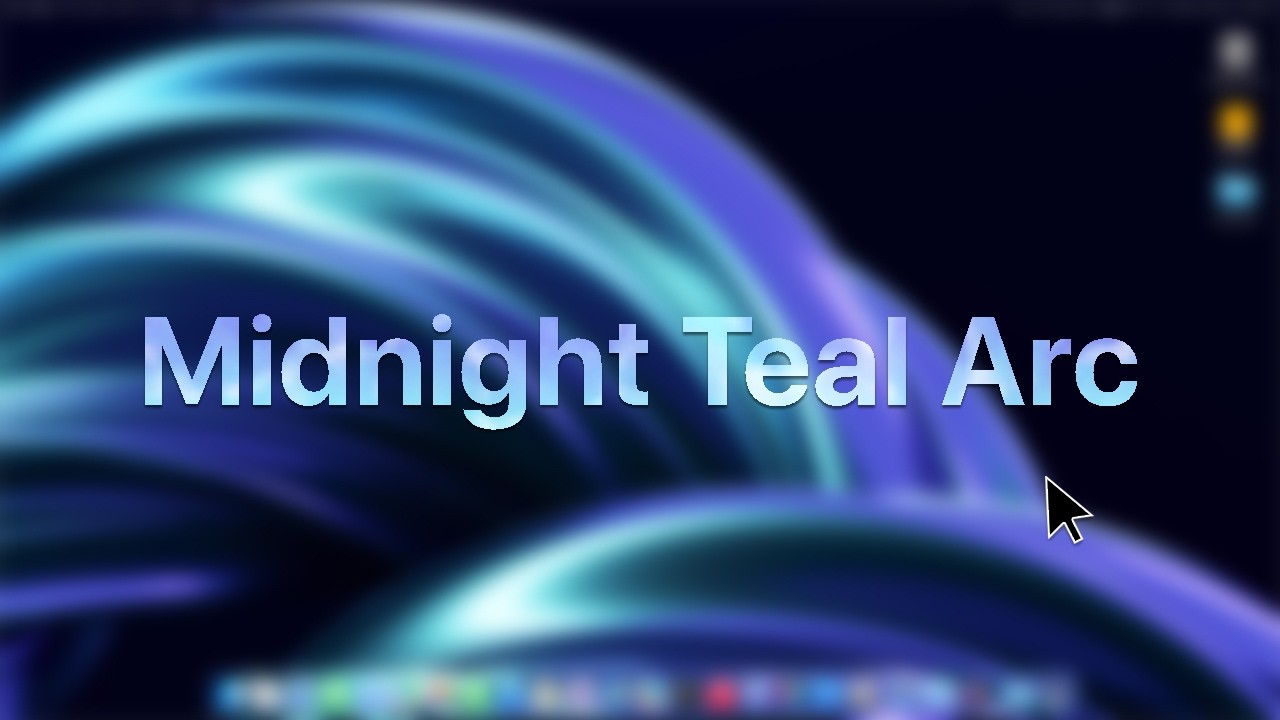 Midnight Teal Arc | Deep Tech Ambient Loop ♬ #DesktopScreen