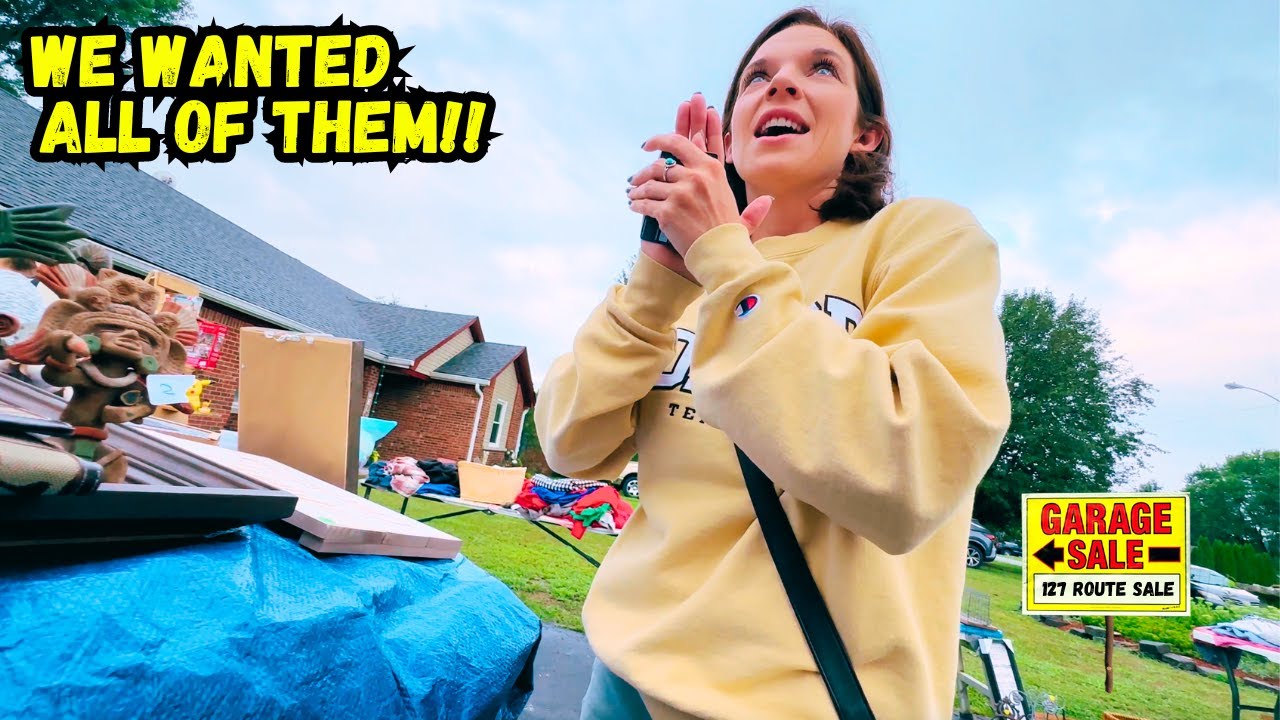 We couldn't stop BUYING at these GARAGE SALES!!!