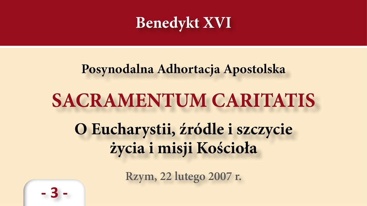 #302 Sacramentum Caritatis &ndash; 3