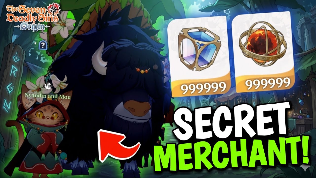 SECRET MERCHANT LOCATION! BUY THESE THINGS FOR FREE EVERYDAY & WEEK - SEVEN DEADLY SINS: ORIGIN