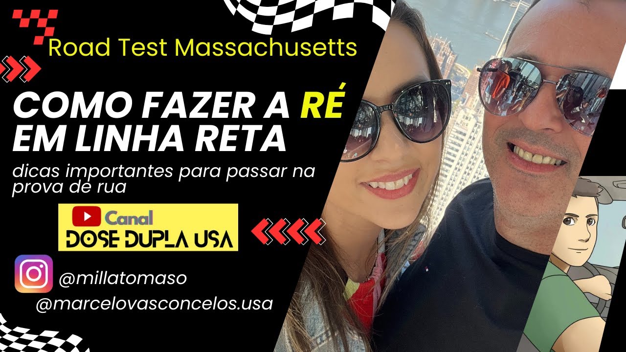 Como fazer a Re em linha reta para o Road test Masschusetts