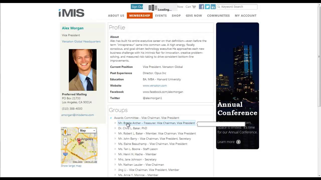 iMIS 20 Member Experience Overview