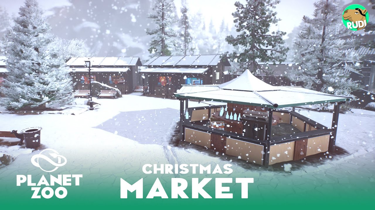 XMas Market Part 1 - Planet Zoo Speed Build - Yosemite Valley Zoo