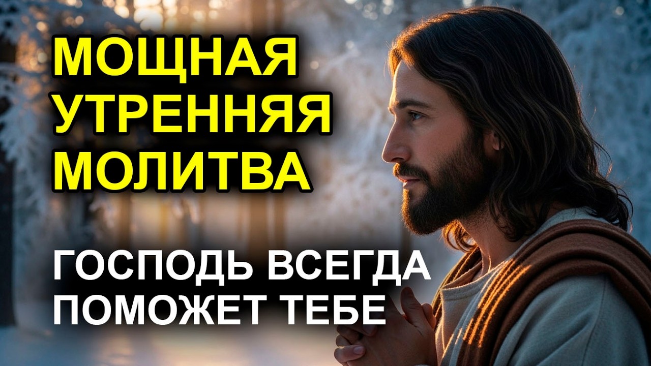 УТРЕННЯЯ МОЛИТВА ЭКСТРЕННОЙ ПОМОЩИ  Бог вмешается в твою ситуацию сегодня!