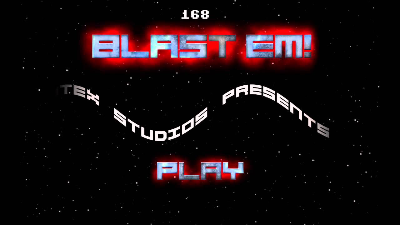 Amiga sine scroller in Blast Em!