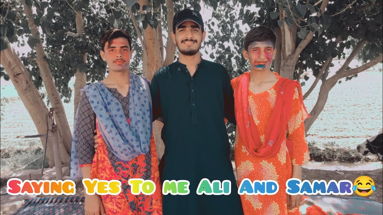 Saying Yes To Me Ali And Samar🤣|Most Funny vloge😂|