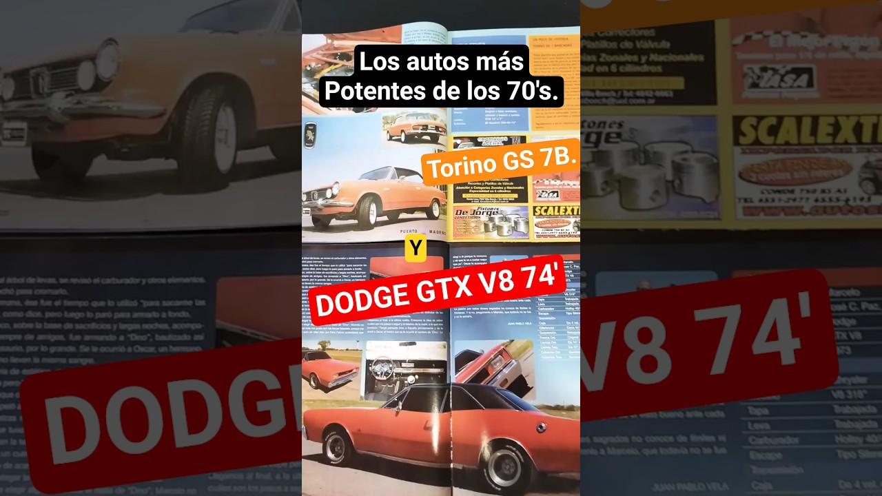 TORINO GS Y DODGE GTX LOS AUTOS MAS POTENTES DE LA DECADA DE LOS 70