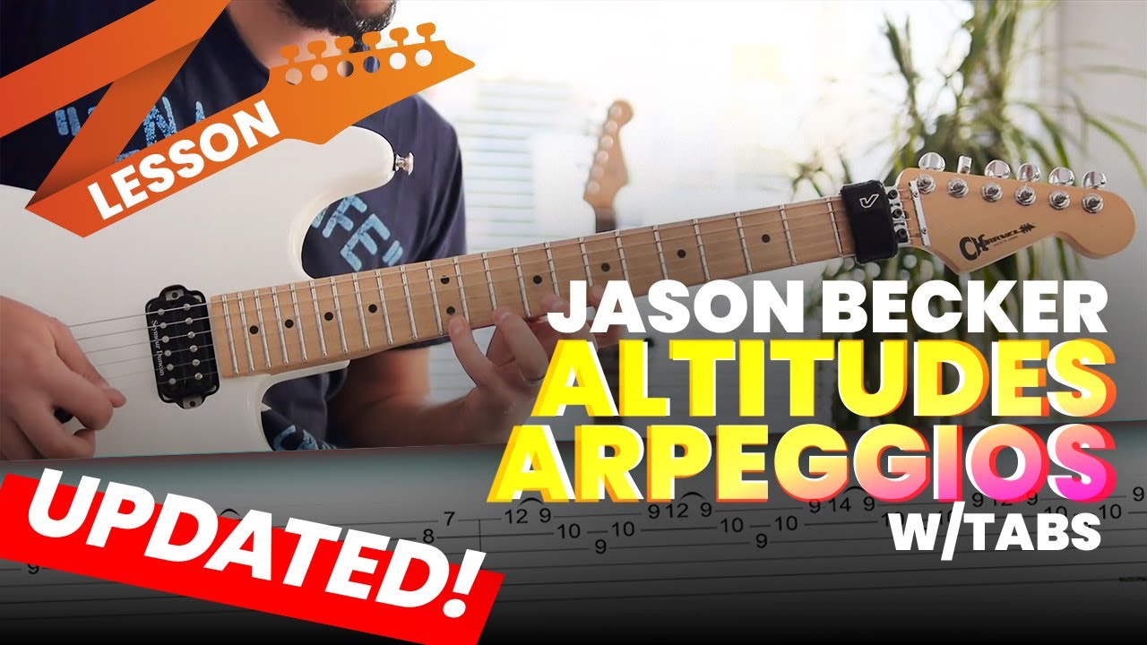 Jason Becker - Altitudes Arpeggios Lesson & Tab (Updated)