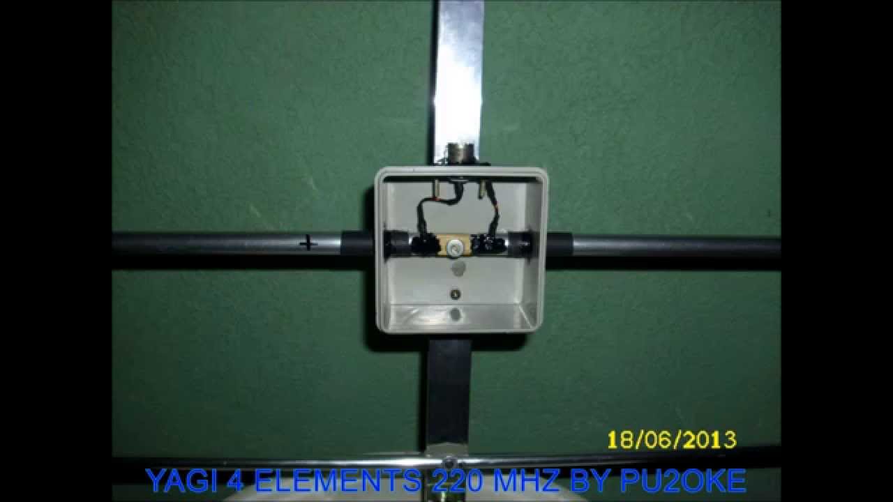 HOMEBREW YAGI 220 MHZ 04 ELEMENTS BY PU2OKE