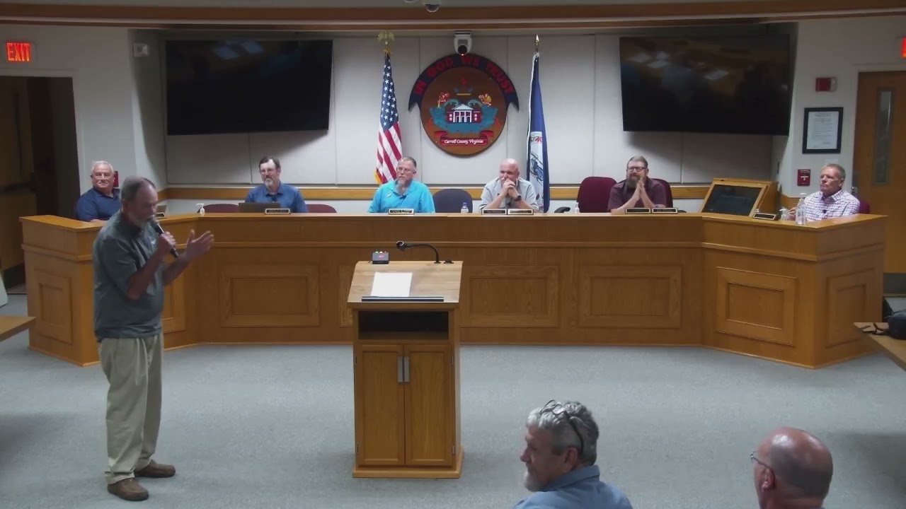 10/6/2025 Carroll County Board of Supervisors Meeting