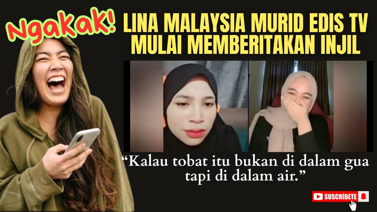 Ngakak❗️ LINA MALAYSIA MURID EDIS TV MULAI MEMBERITAKAN INJIL