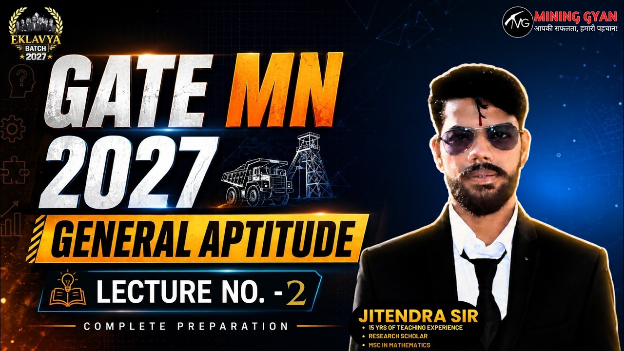 | GATE MN 2027 Exam | General Aptitude L-2: Numerical Ability & Number Systems | Jitendra Sir