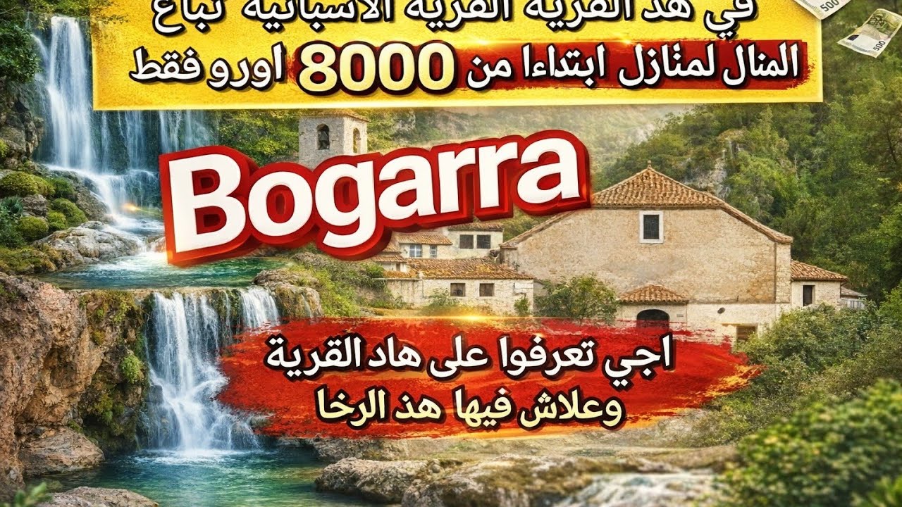 ابتداءا من 8000 اورو فقط تقدر تشري دار فهد القرية الاسبانية🇪🇸 ،اجي تعرف عل Bogarra  وعلاش فيها الرخا