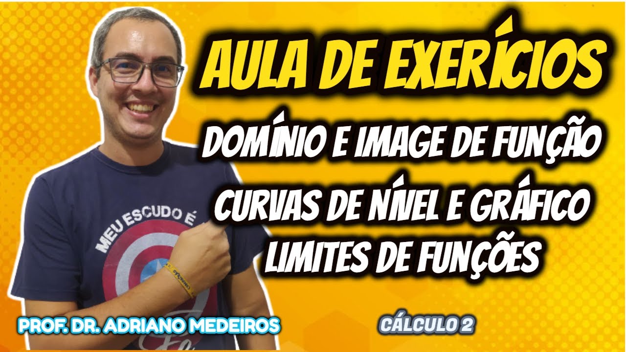 Funções de Várias Variáveis - Exercícios Resolvidos - Domínio, Imagem, Limites, Curvas de Nível