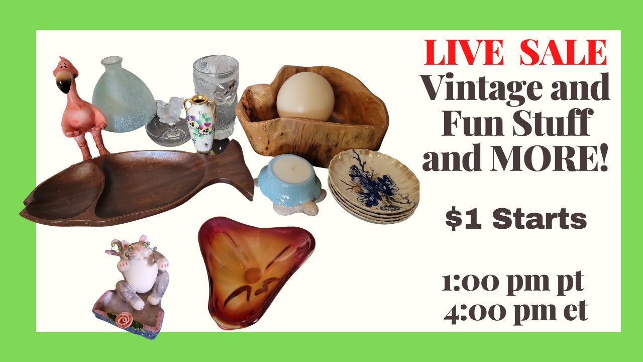 Vintage Fun Stuff and More LIVE Sale