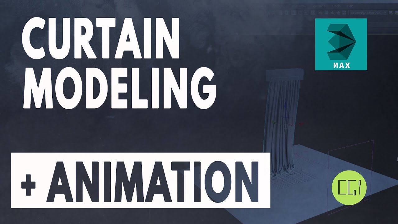 WIND Animation - How To Make Amazing Curtain - CLOTH Modifier 3ds Max