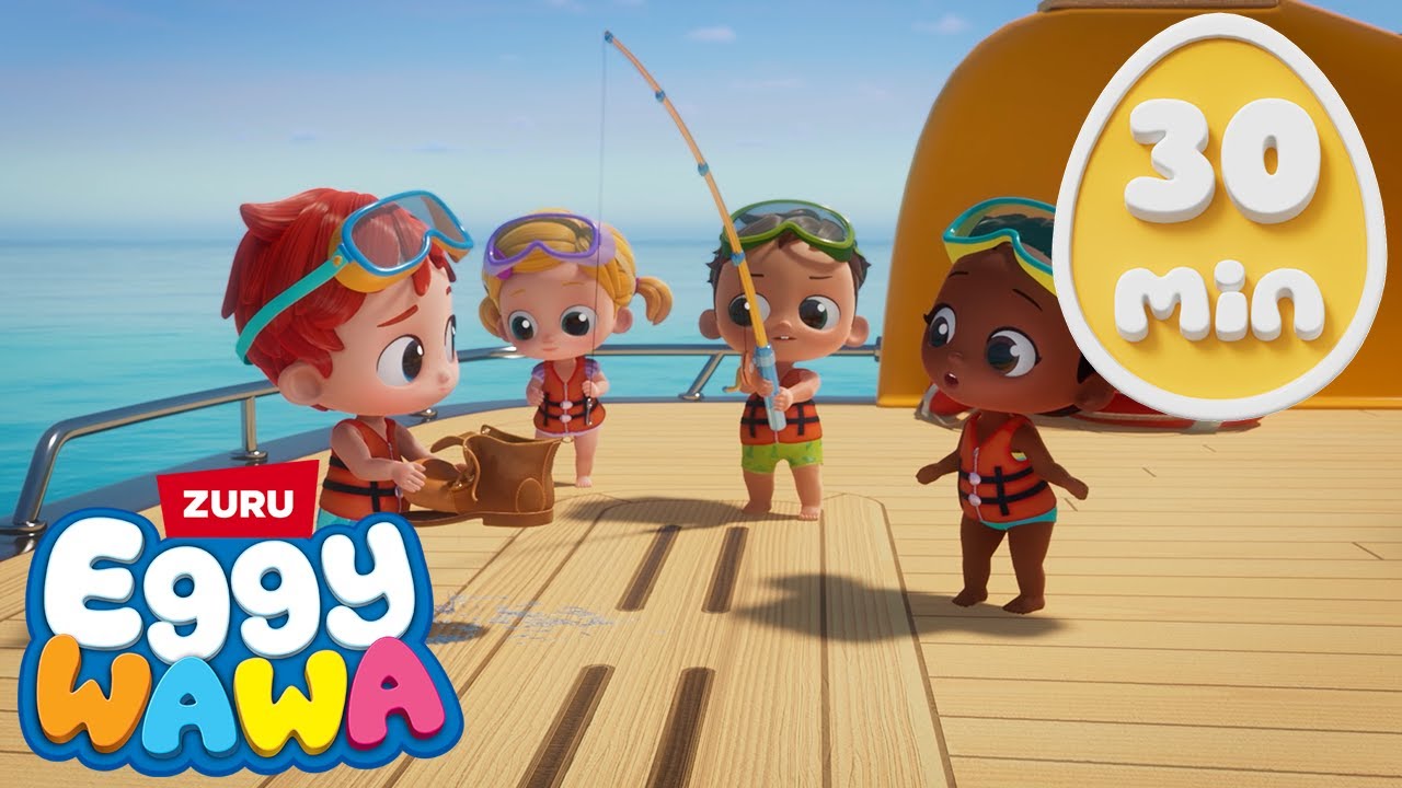 🌊 Dive into 30mins of Nursery Rhymes with Eggy Wawa 🌼 | Learn & Explore |‌ Joyful Preschool Playtime